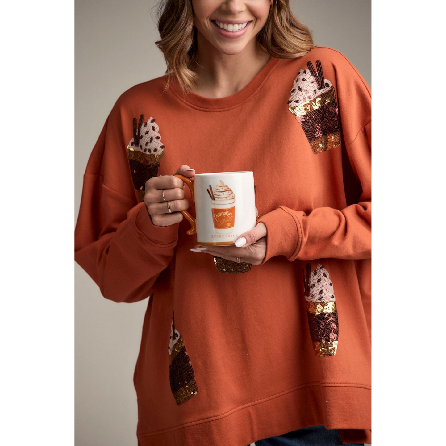 Fall sparkle sweatshirt