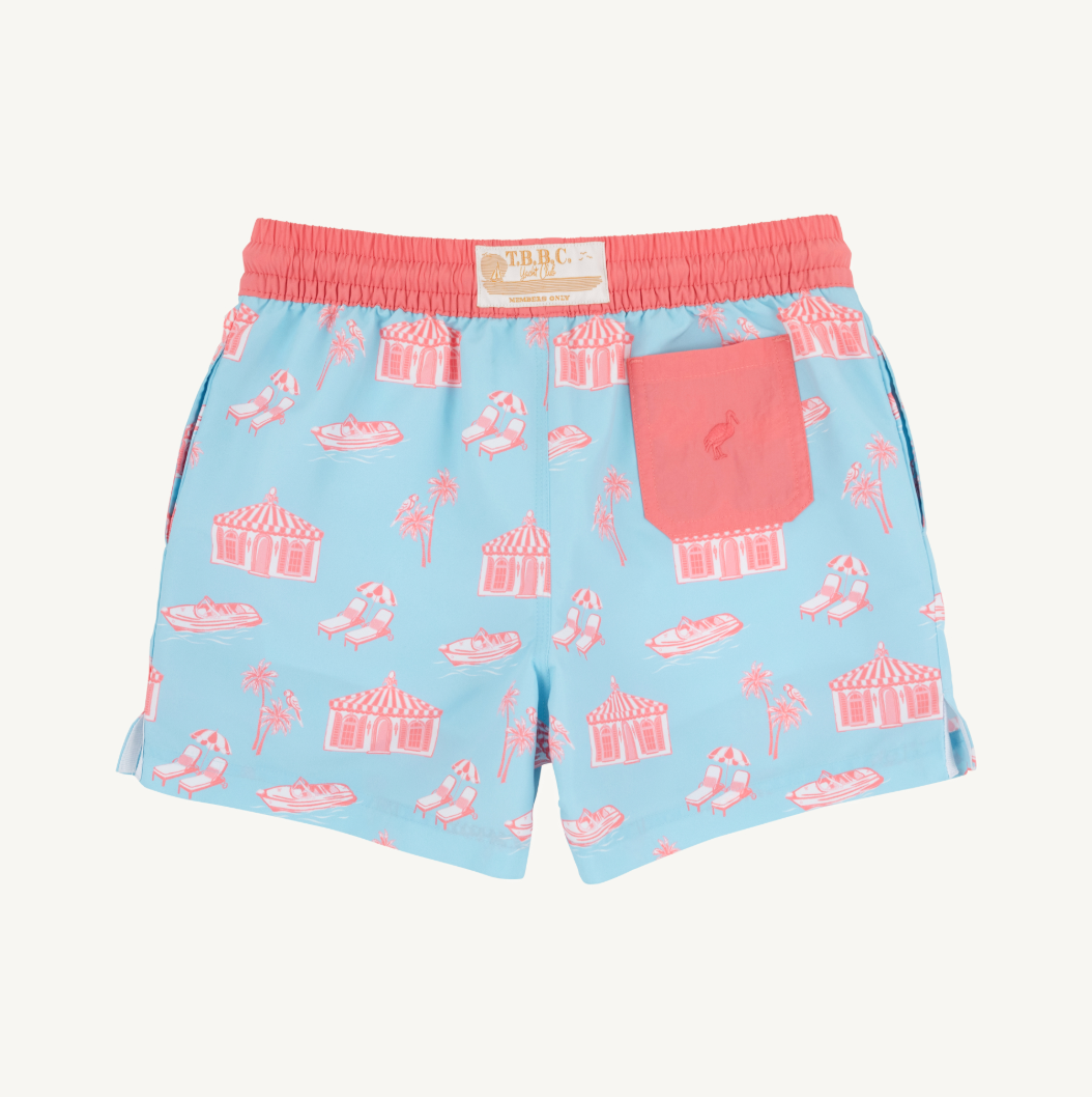 Tortola swim trunks - parrot cay canopy