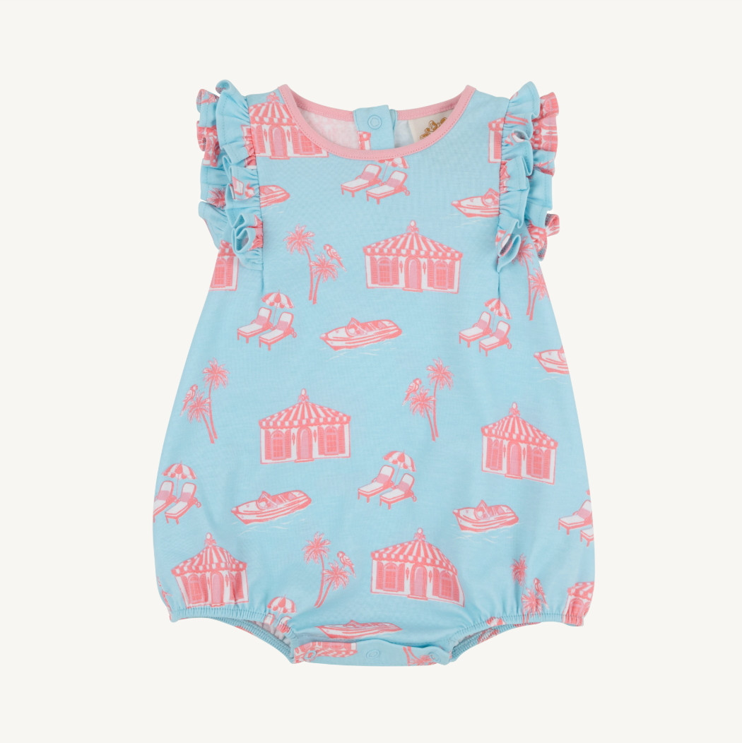 Ruehling ruffle bubble - parrot cay canopy