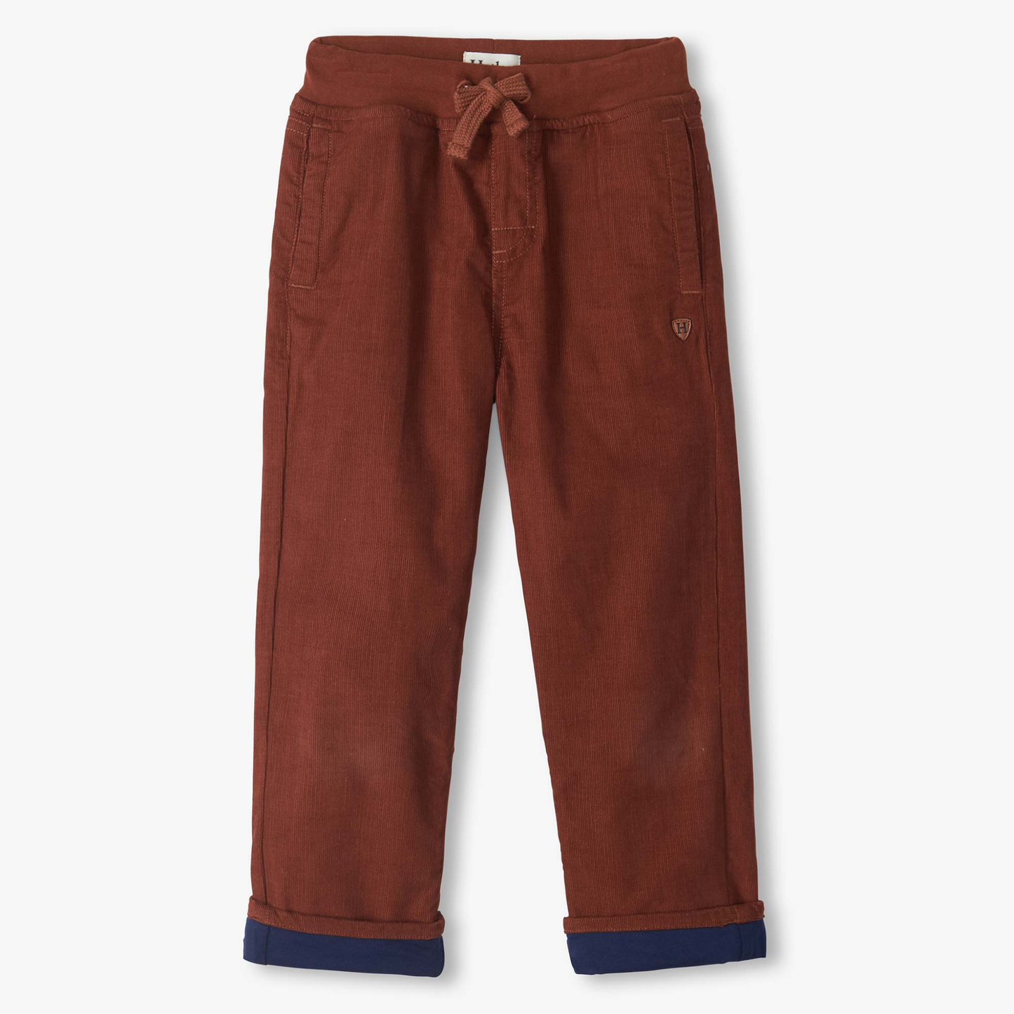 Tortoise shell jersey lined pull on pants