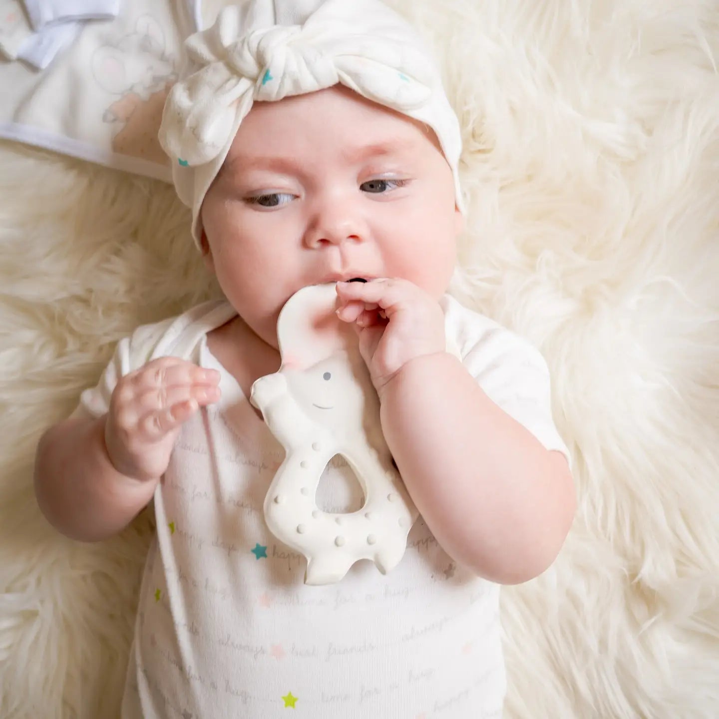 Meiya the mouse natural rubber teether