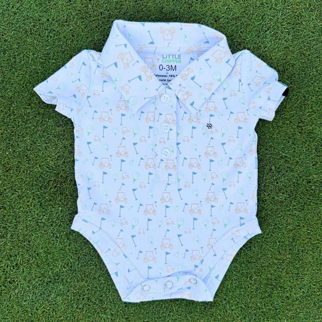 Tee time onesie polo