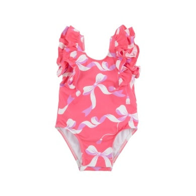 Ruehling ruffle bathing suit - bagley bows