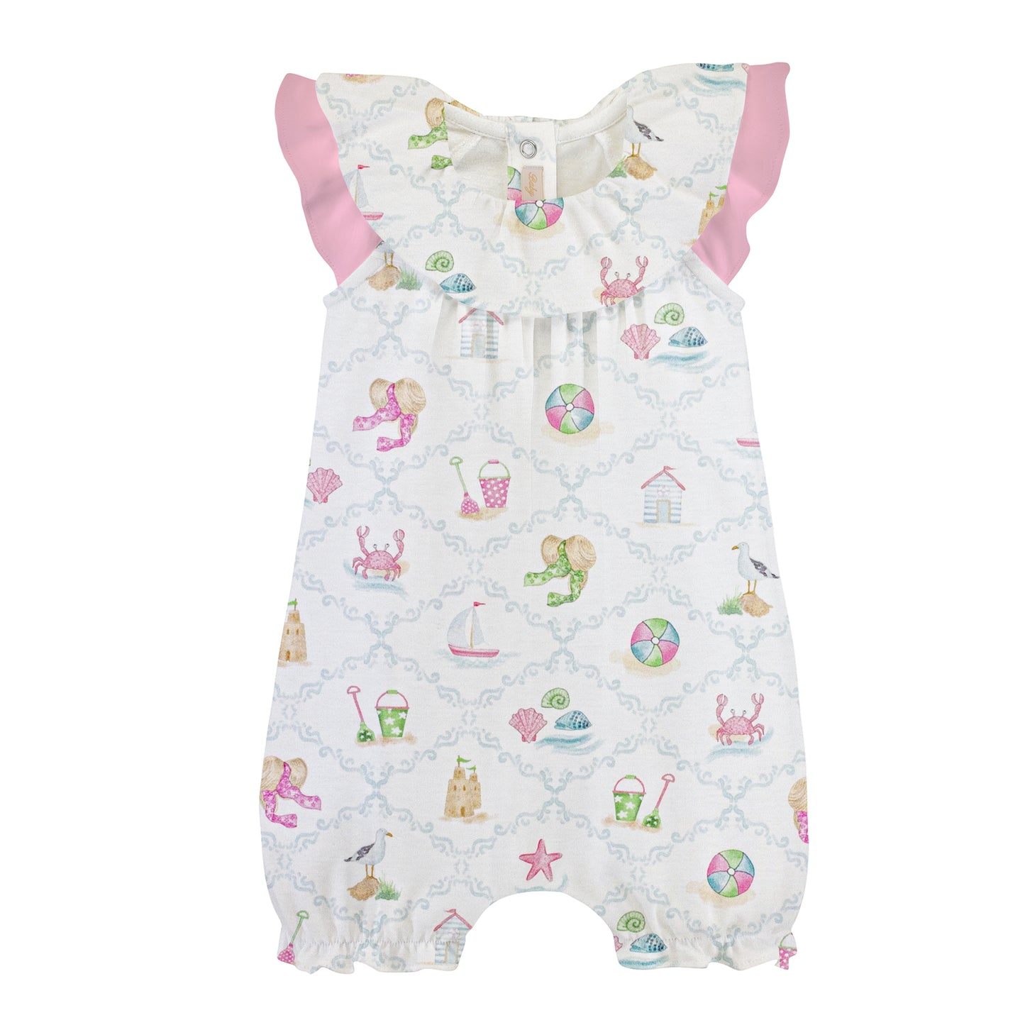 By the sea ruffle romper