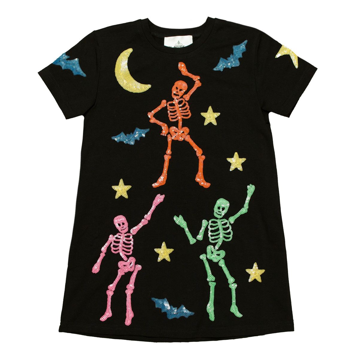 Black skeleton dress