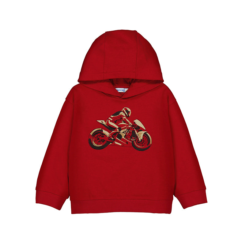 Motorcycle hoodie - red