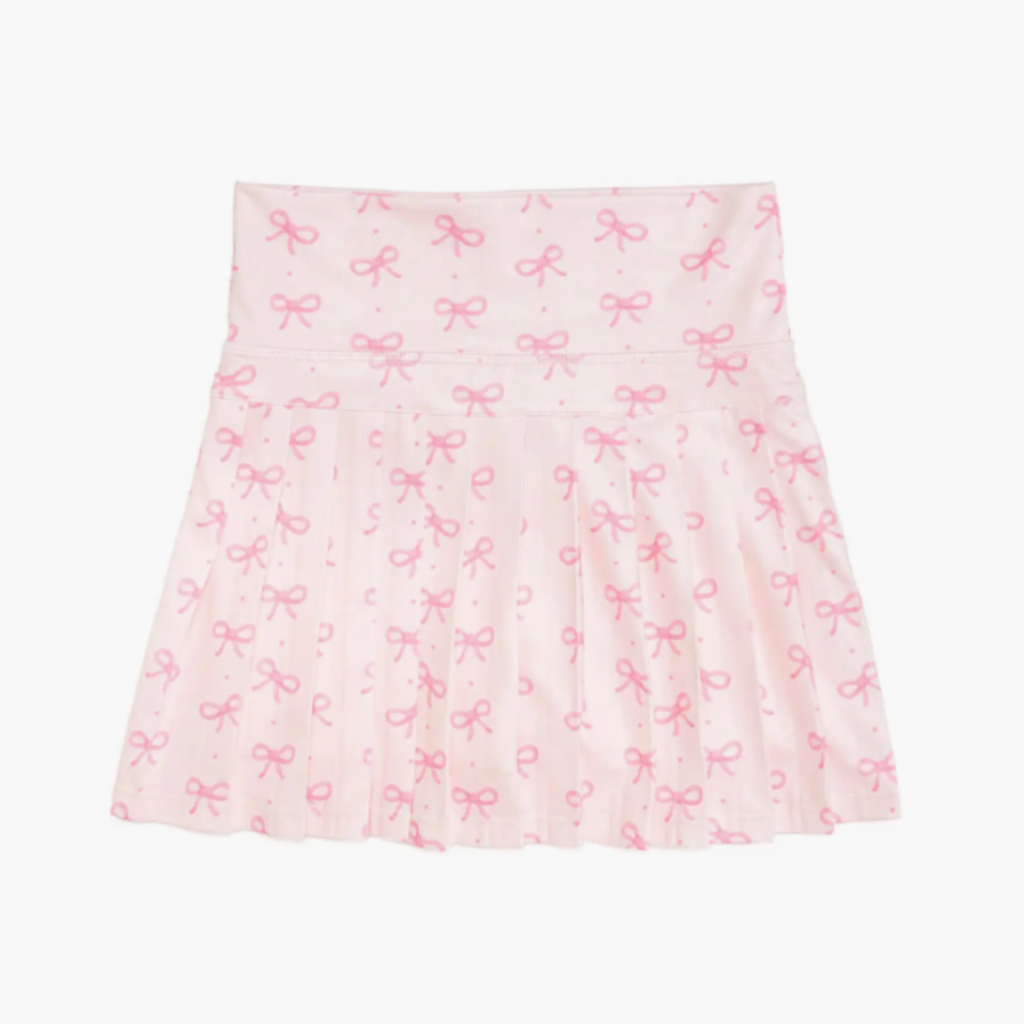 Pink bow athletic skort