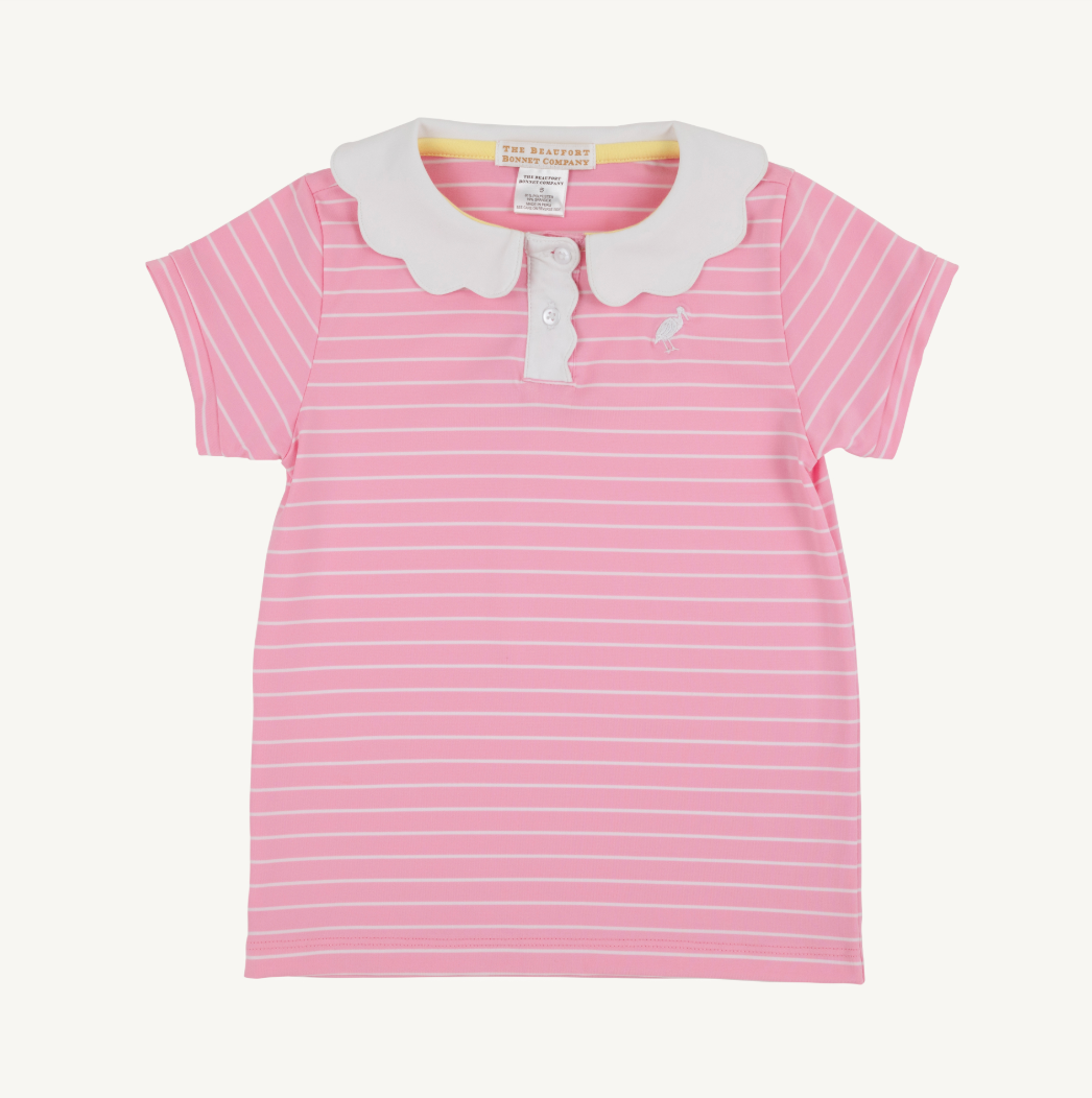 Prepletic preppy polo - pier party pink stripe