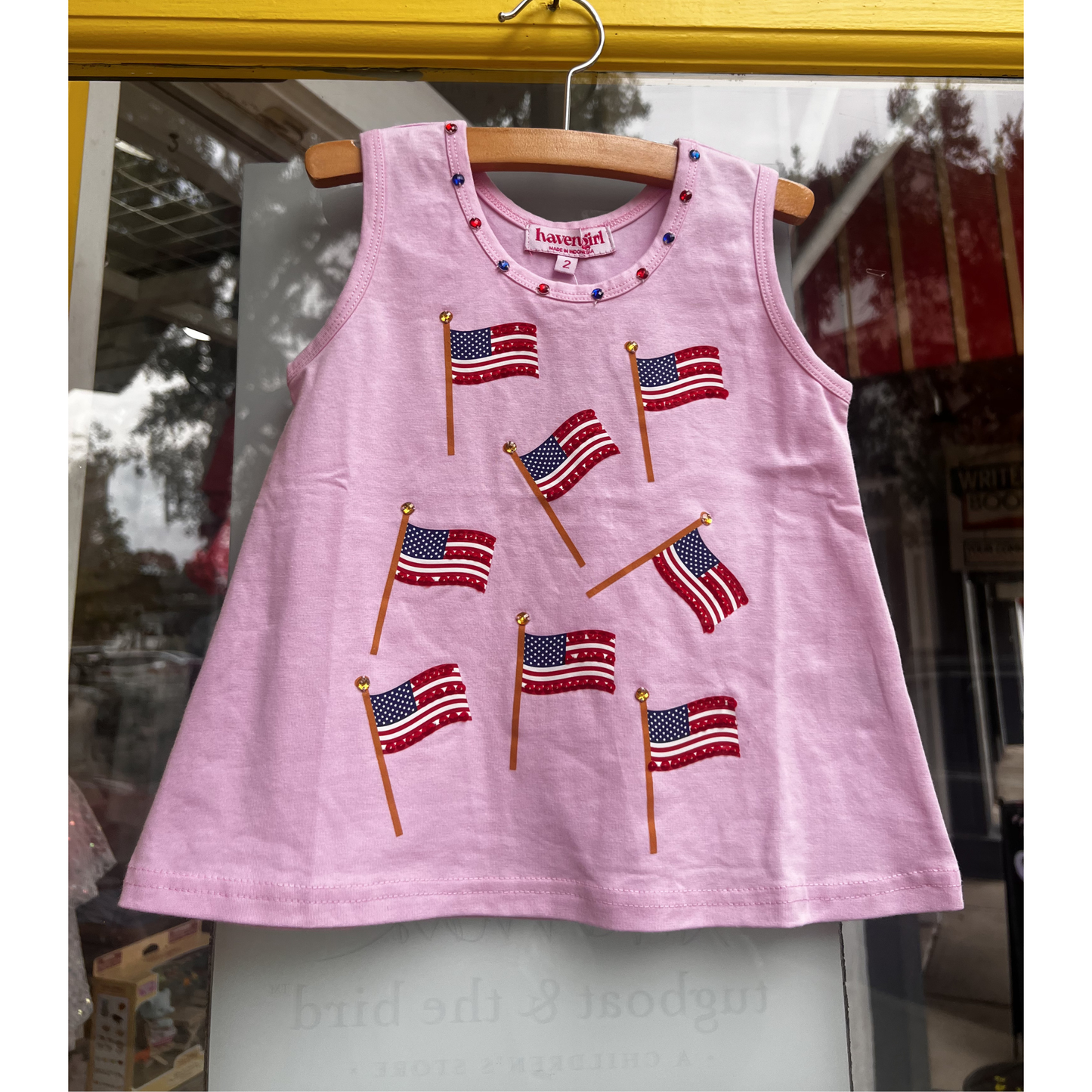 Flag swing top - cotton candy