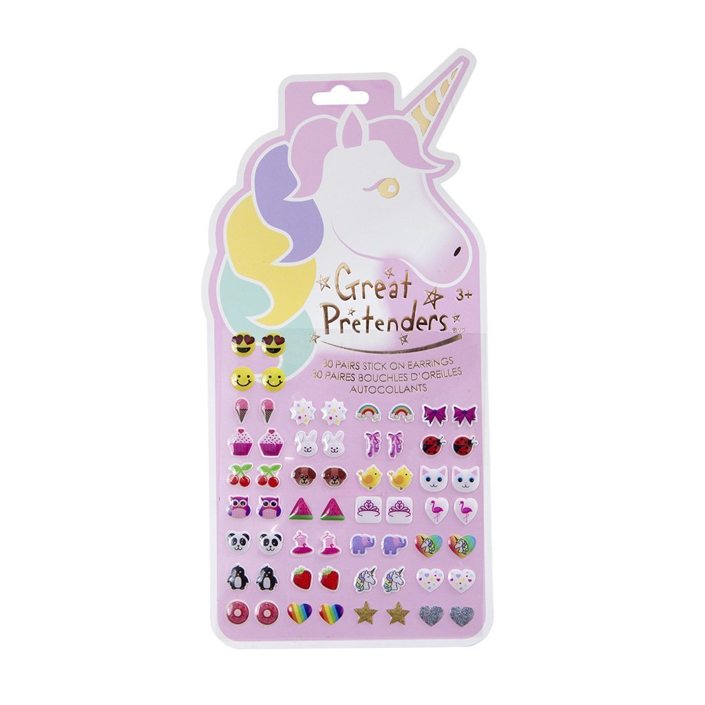 Unicorn sticker earrings
