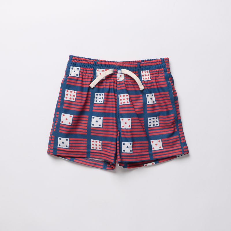 Swim trunks - navy flag