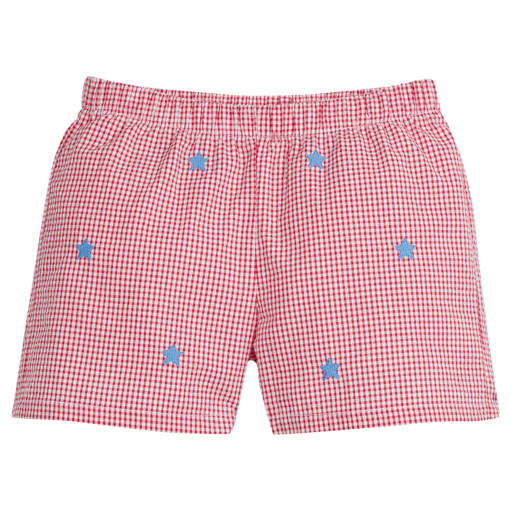 Embroidered shorts - stars