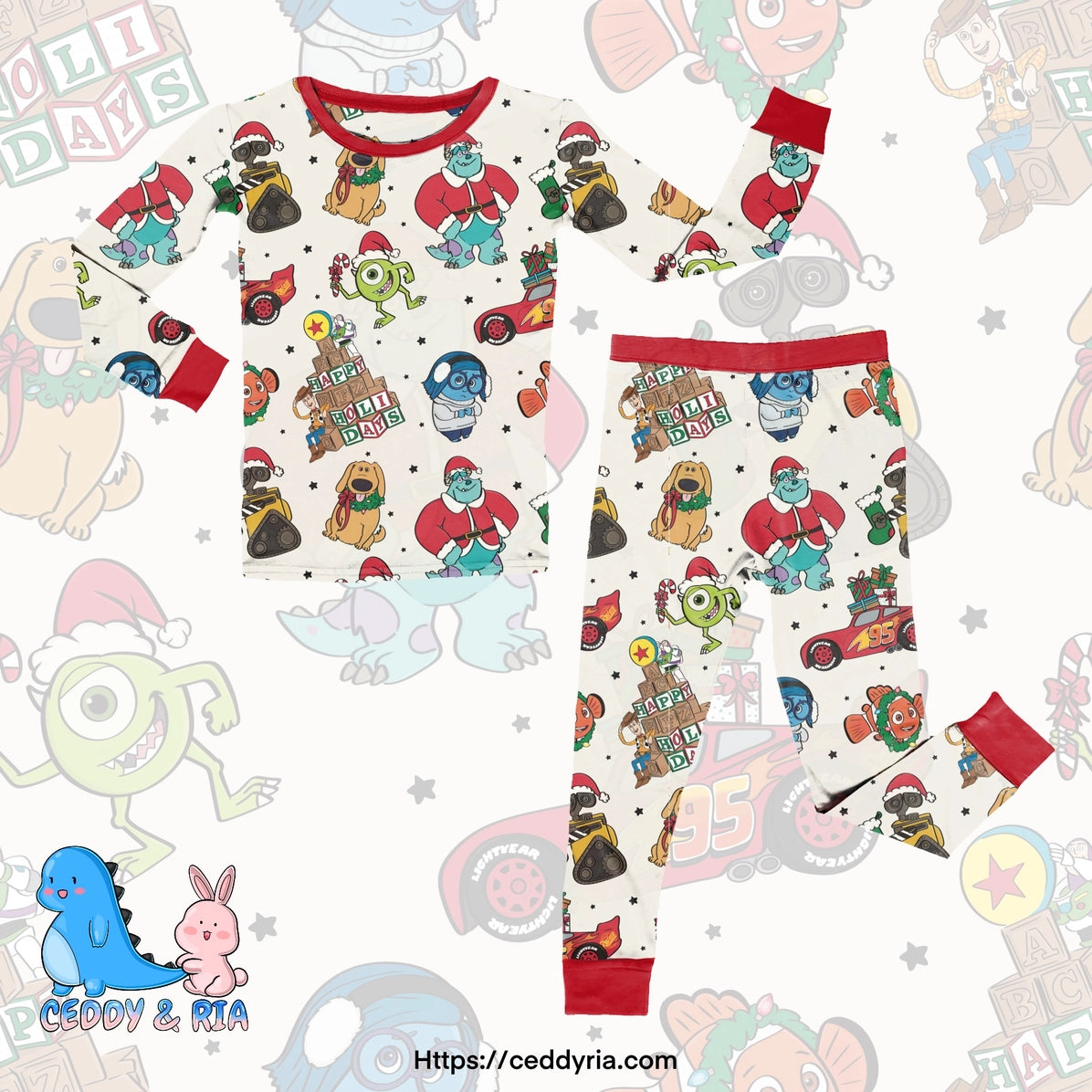 Christmas characters 2pc pjs