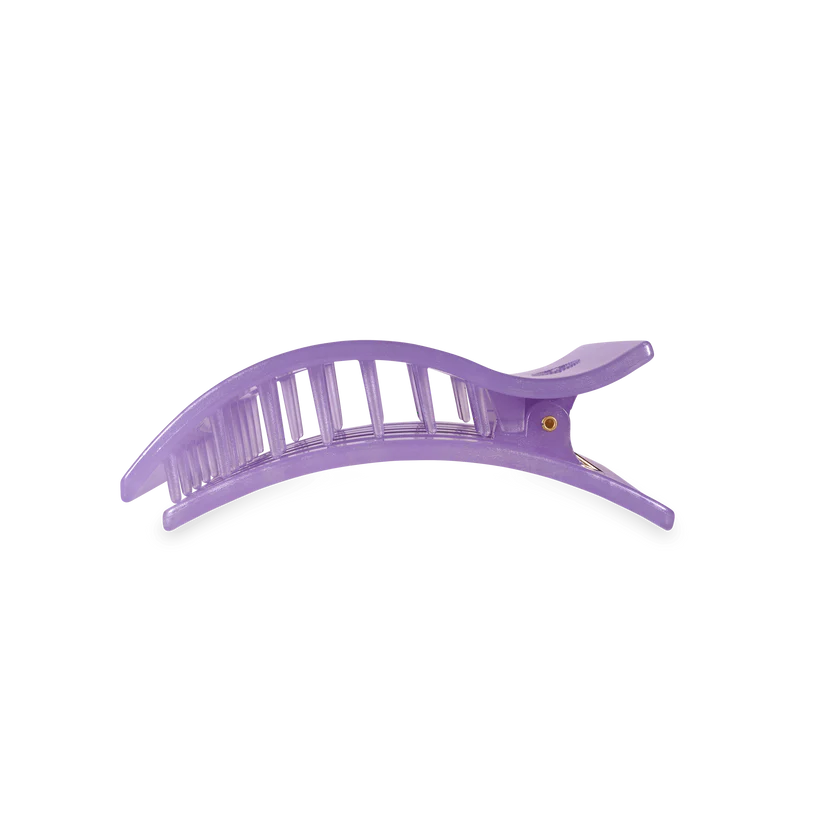 Lavender mist medium flat rectangle hair clip