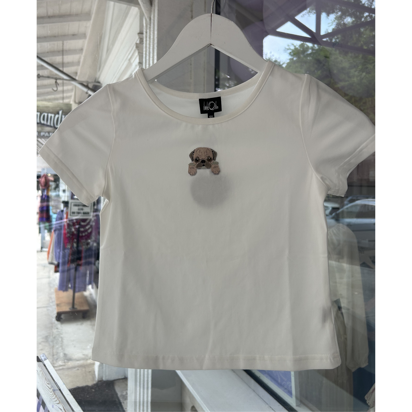 White puppy top