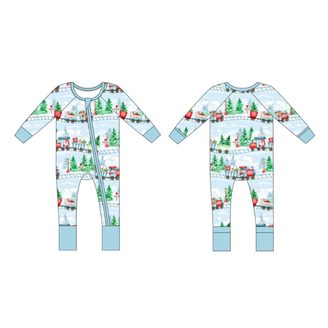 North Pole Express Convertible Romper