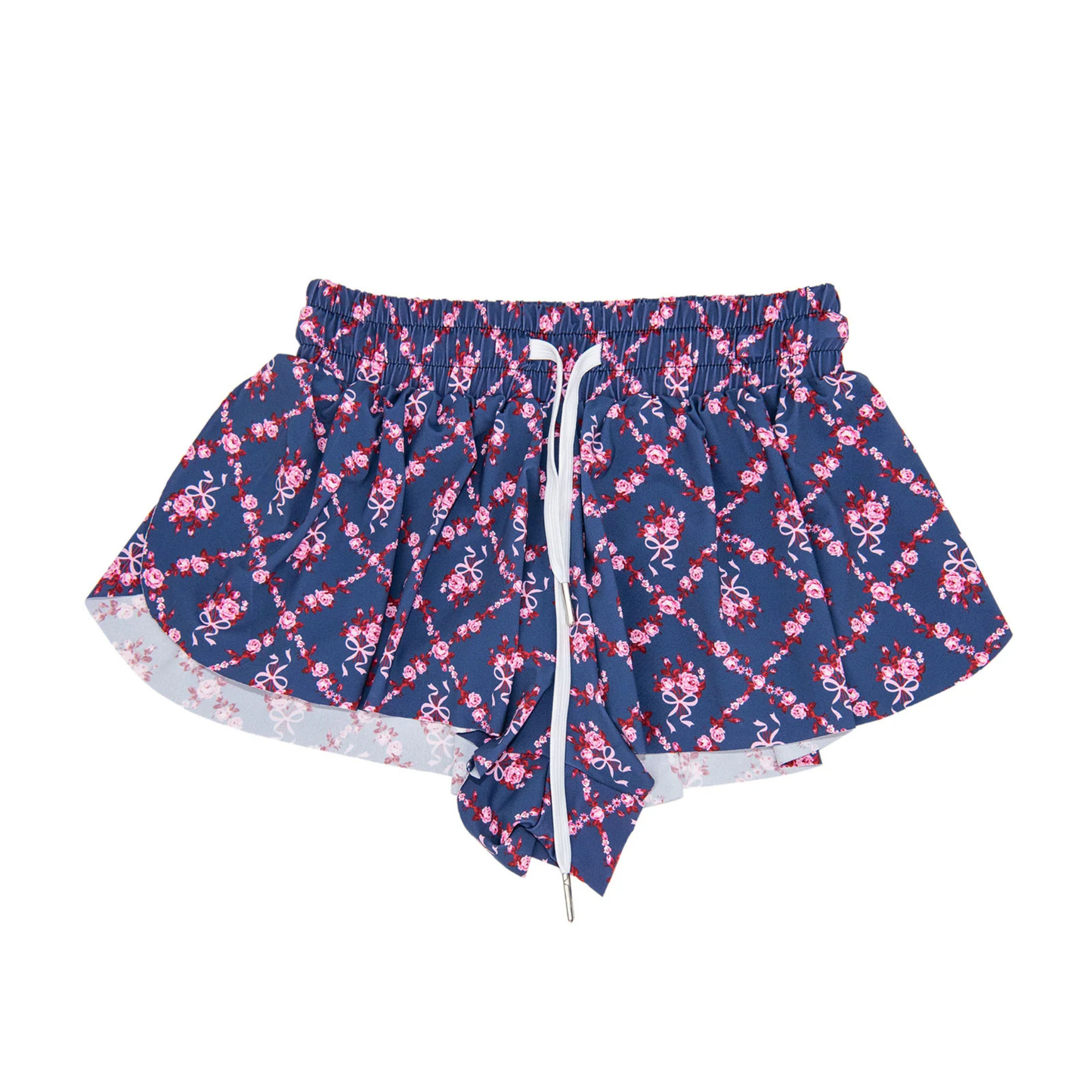 Farrah shorts - sailboat trellis floral