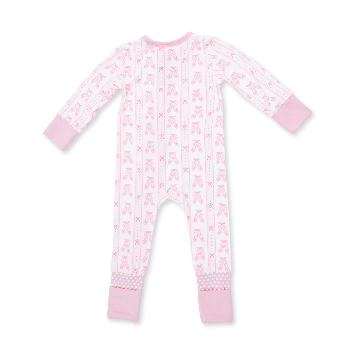 Ballet shoes ribbon stripe conv. romper