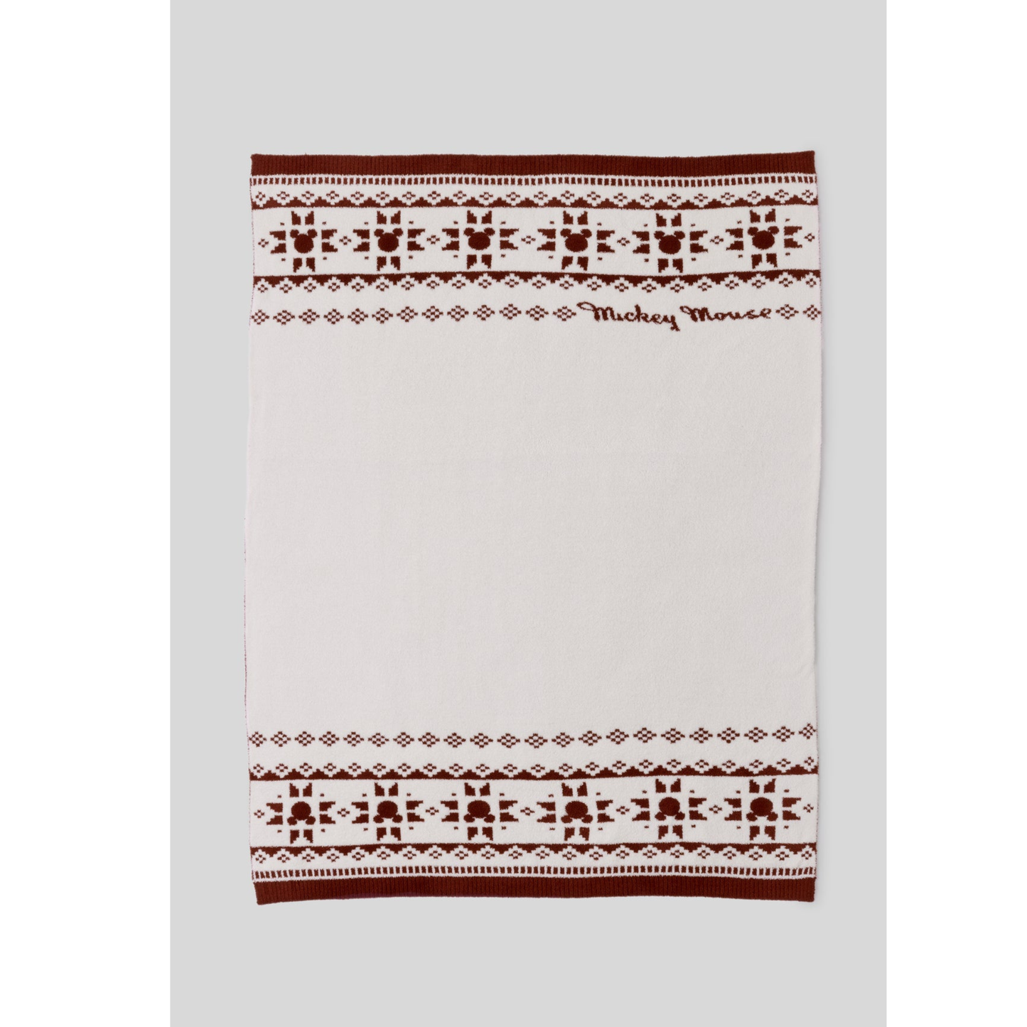 Mickey fair isle throw - crimson