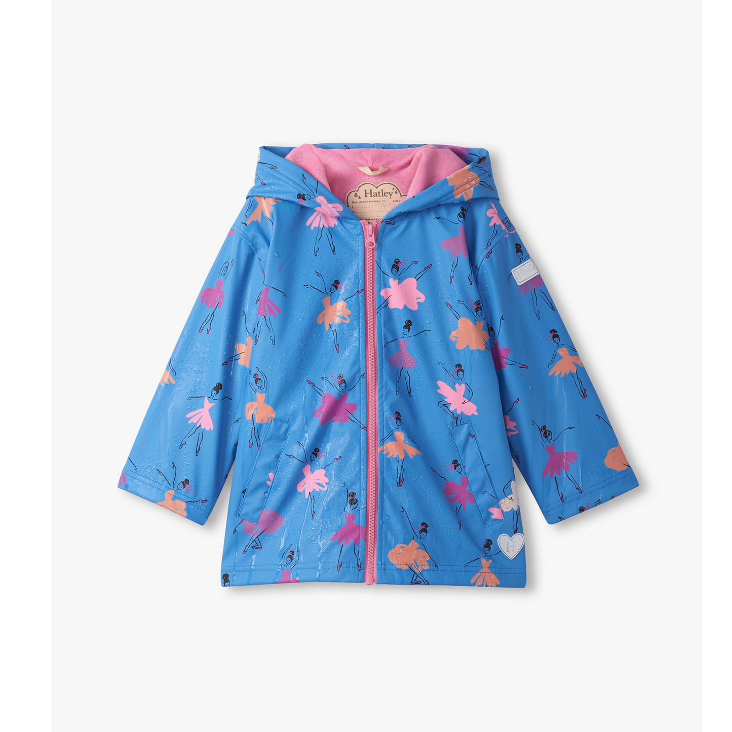 Ballet school color changing rain jacket