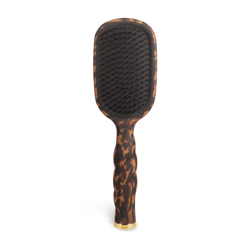 Detangler brush for thick hair - tortoise