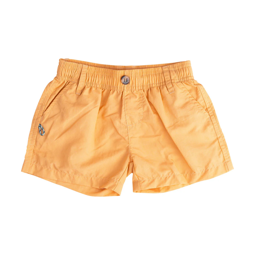 Outrigger perf shorts - orange chiffon