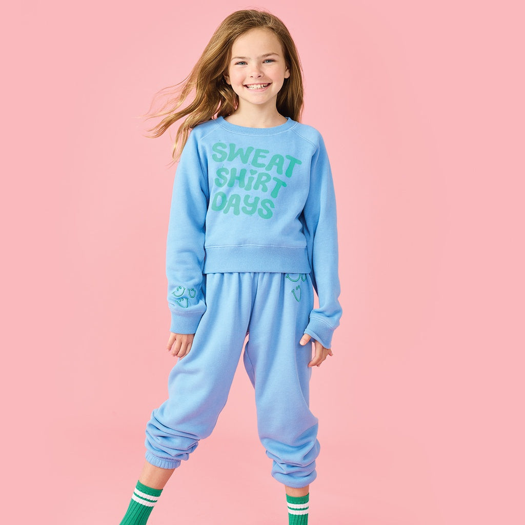Sweatshirt days bright blue basic crewneck