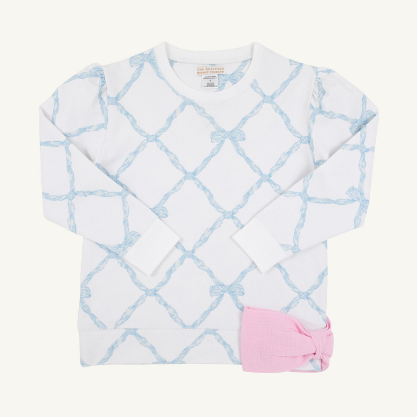 Cassidy comfy crewneck bow - belle meade bow