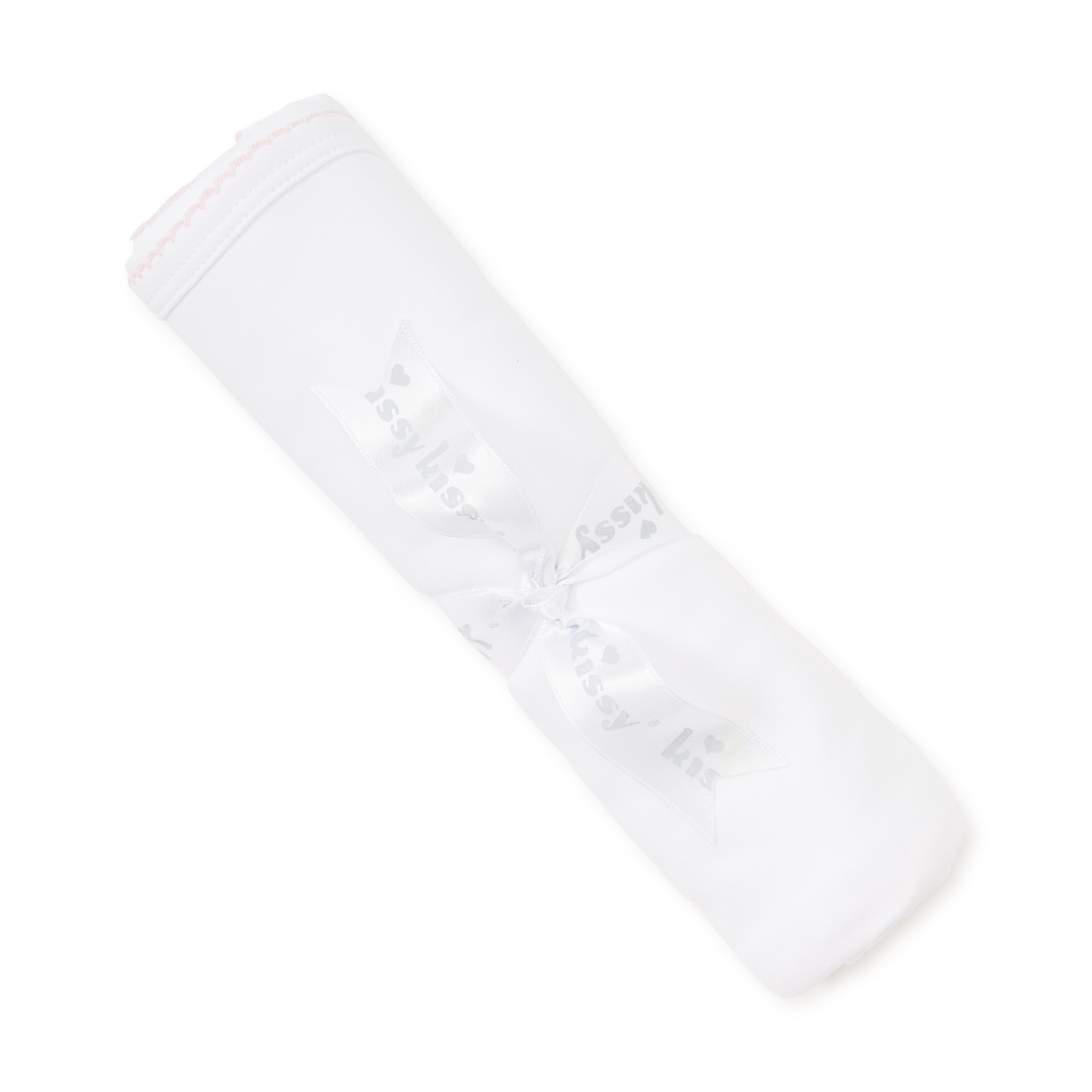 Basic blanket - white/pink