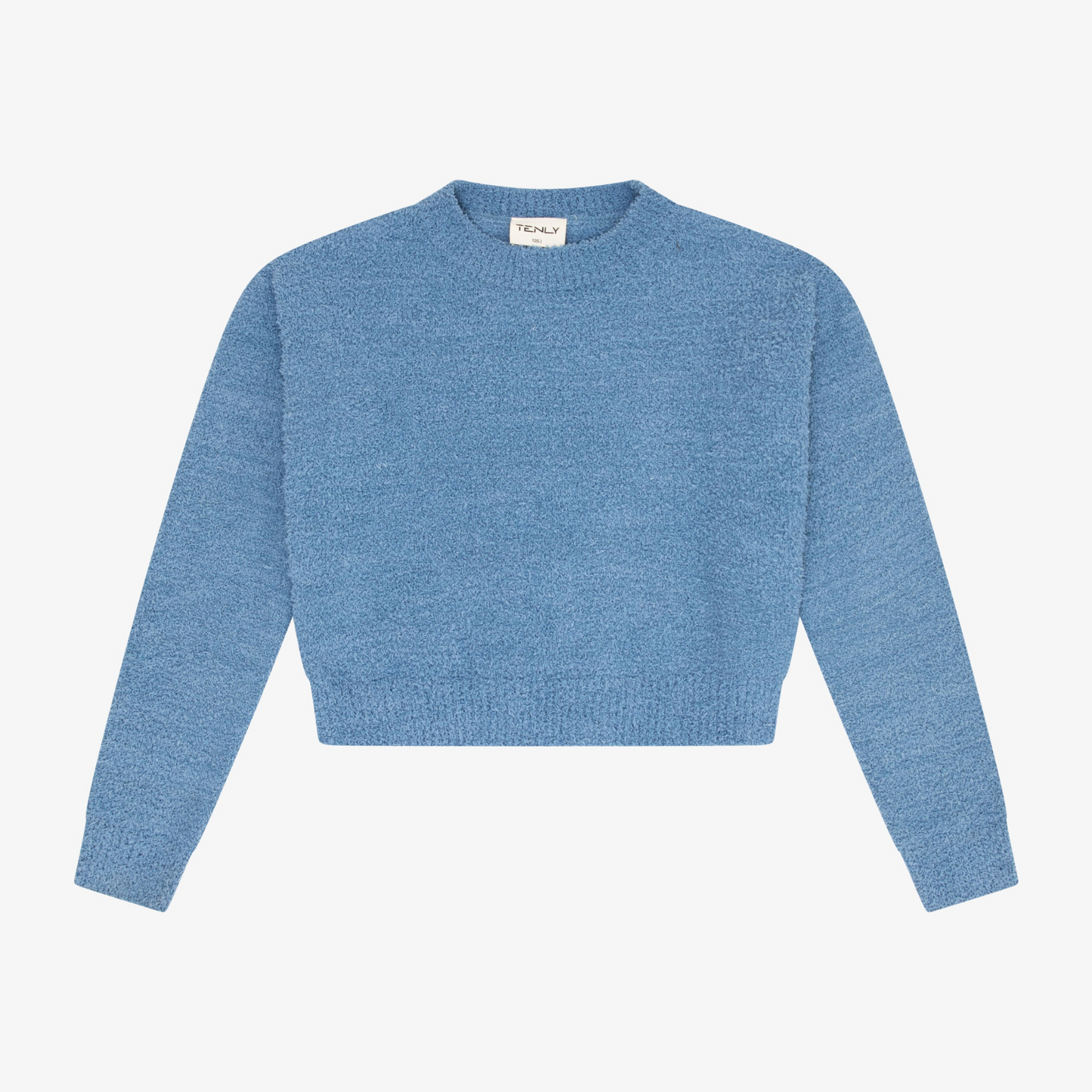 Sherpa crewneck sweater - cerulean