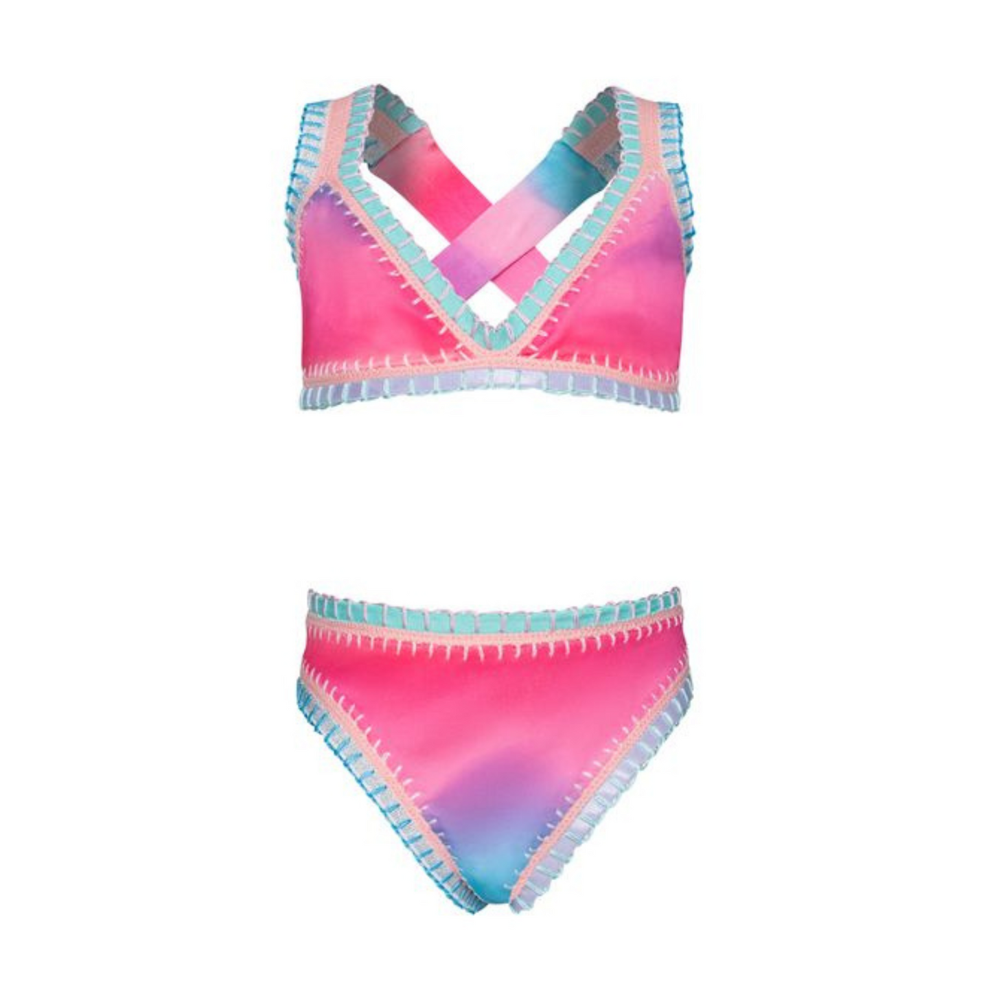 Dreamy rainbow emb. bikini
