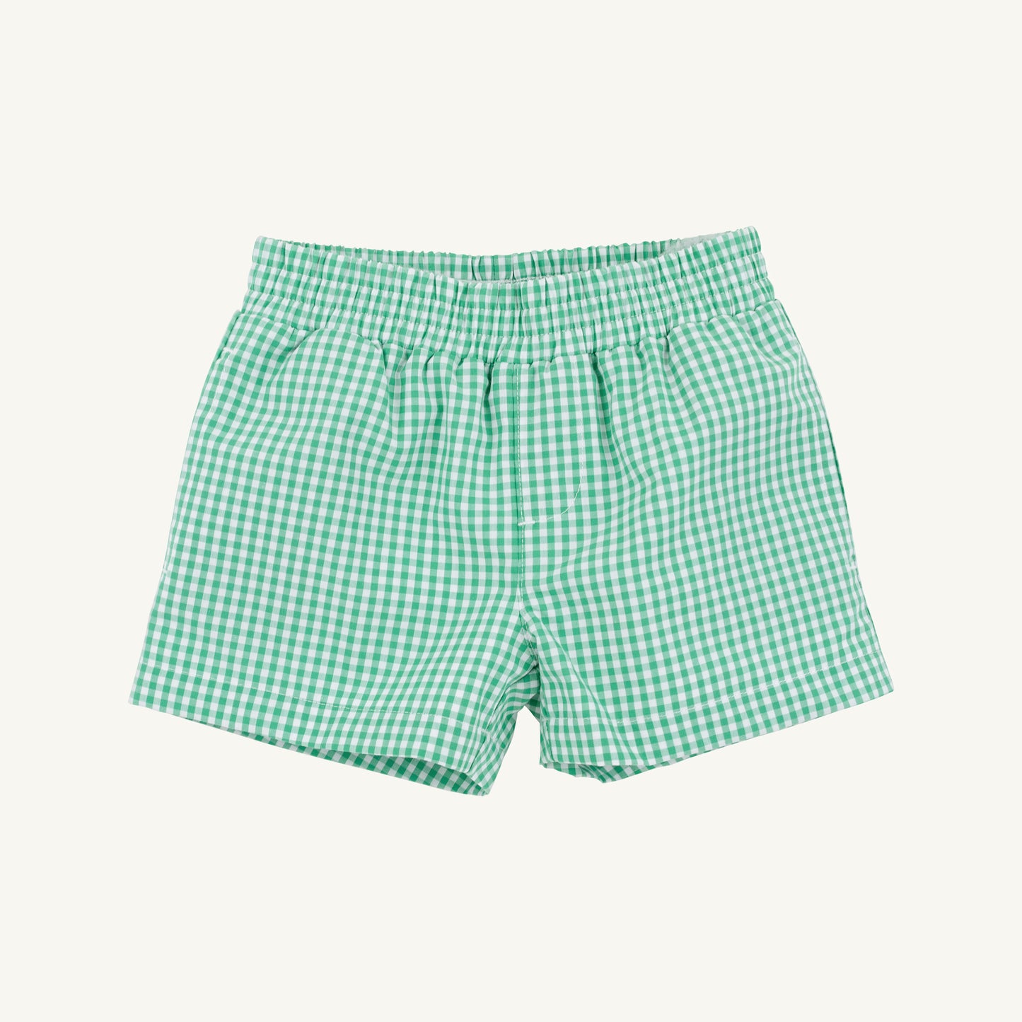 Sheffield shorts - gibson island green mini gingham