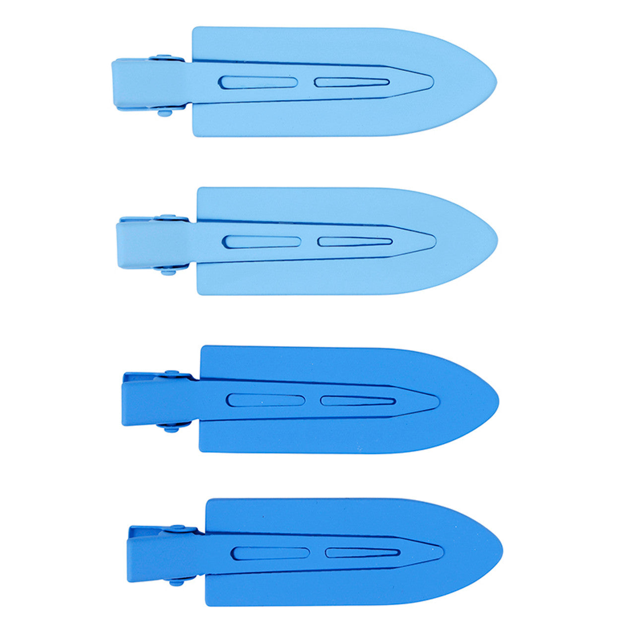 Crease free hair clips - blue ombre