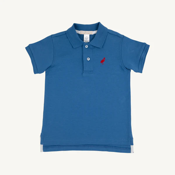 Prim and proper s/s polo - wood boat blue/rr