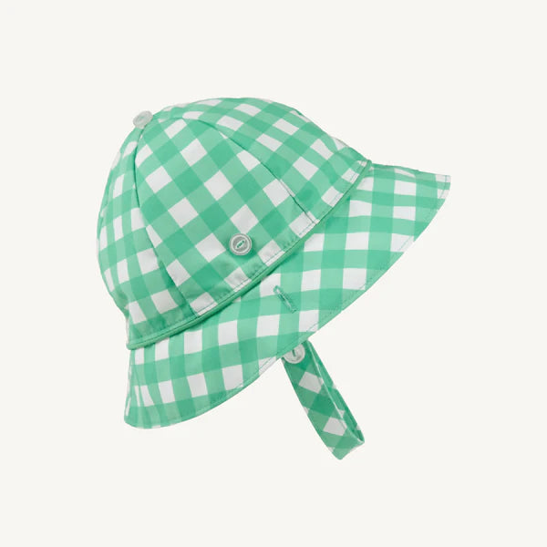Beaufort bucket hat - gibson island green gingham