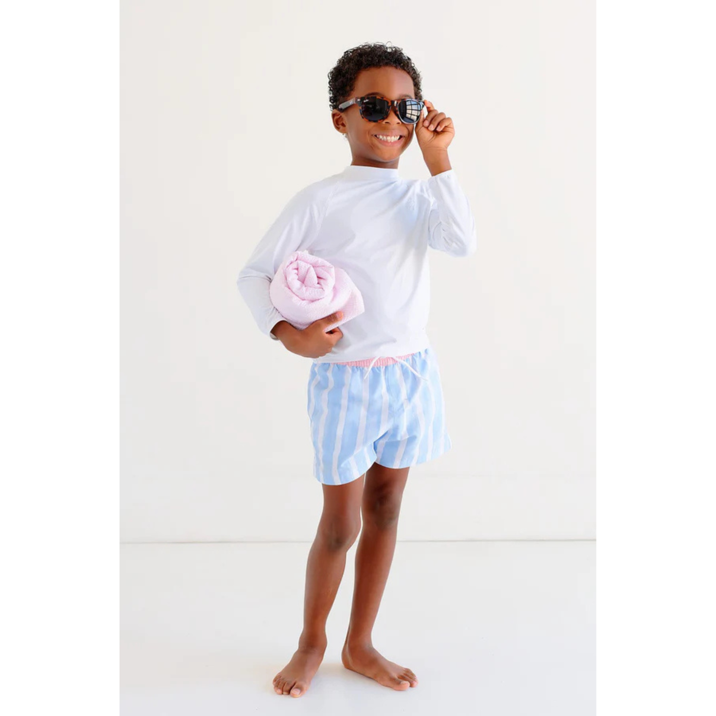 Walker's wave swim shirt upf - worth ave white