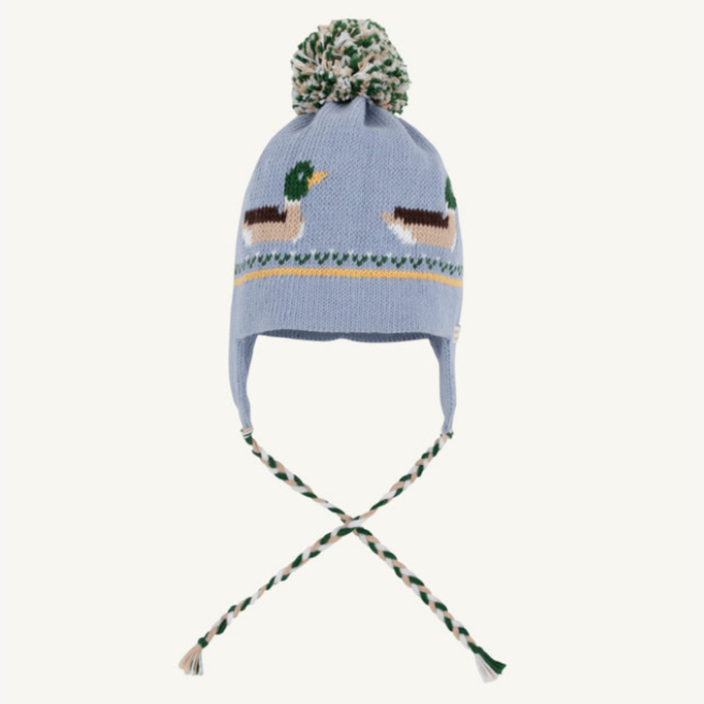 Parrish pom pom hat - ducks/sarasota sky