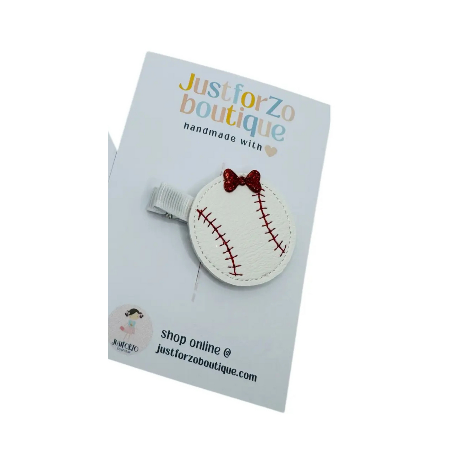 Baseball hair clip