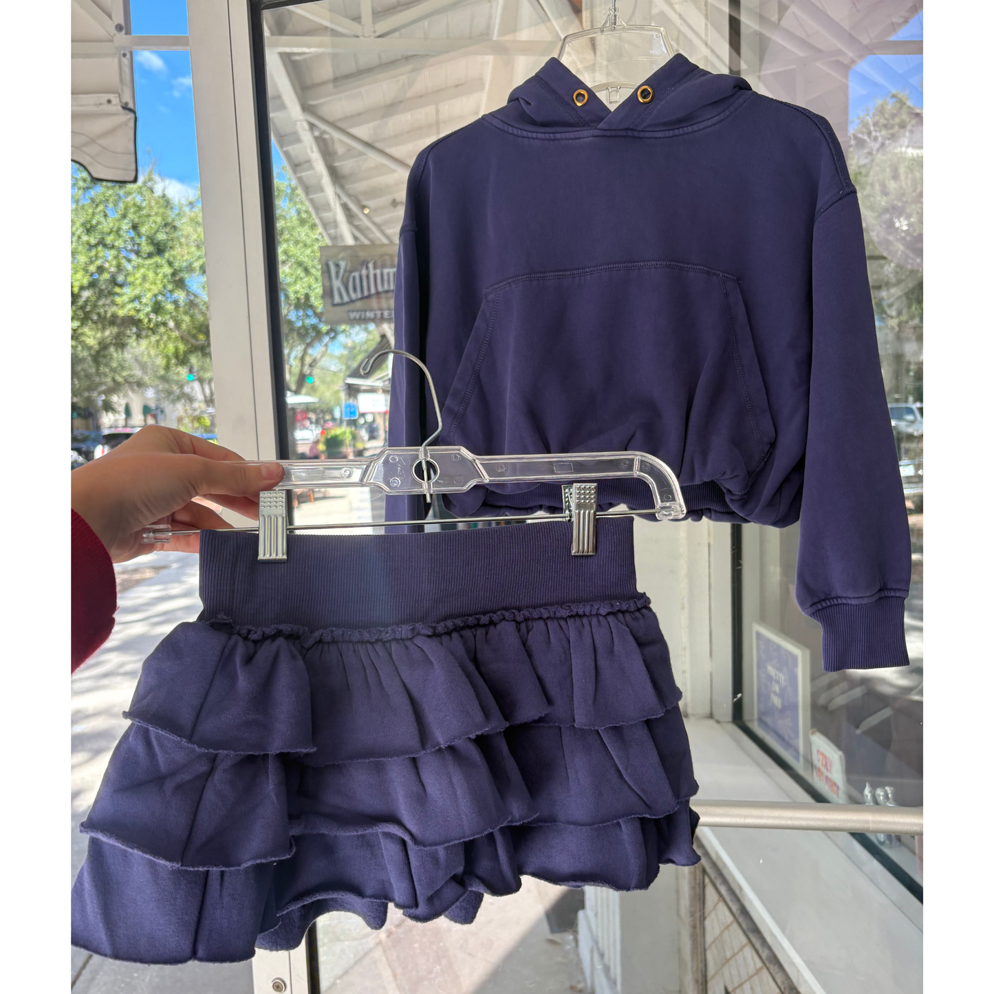 Shane skort - sailboat blue