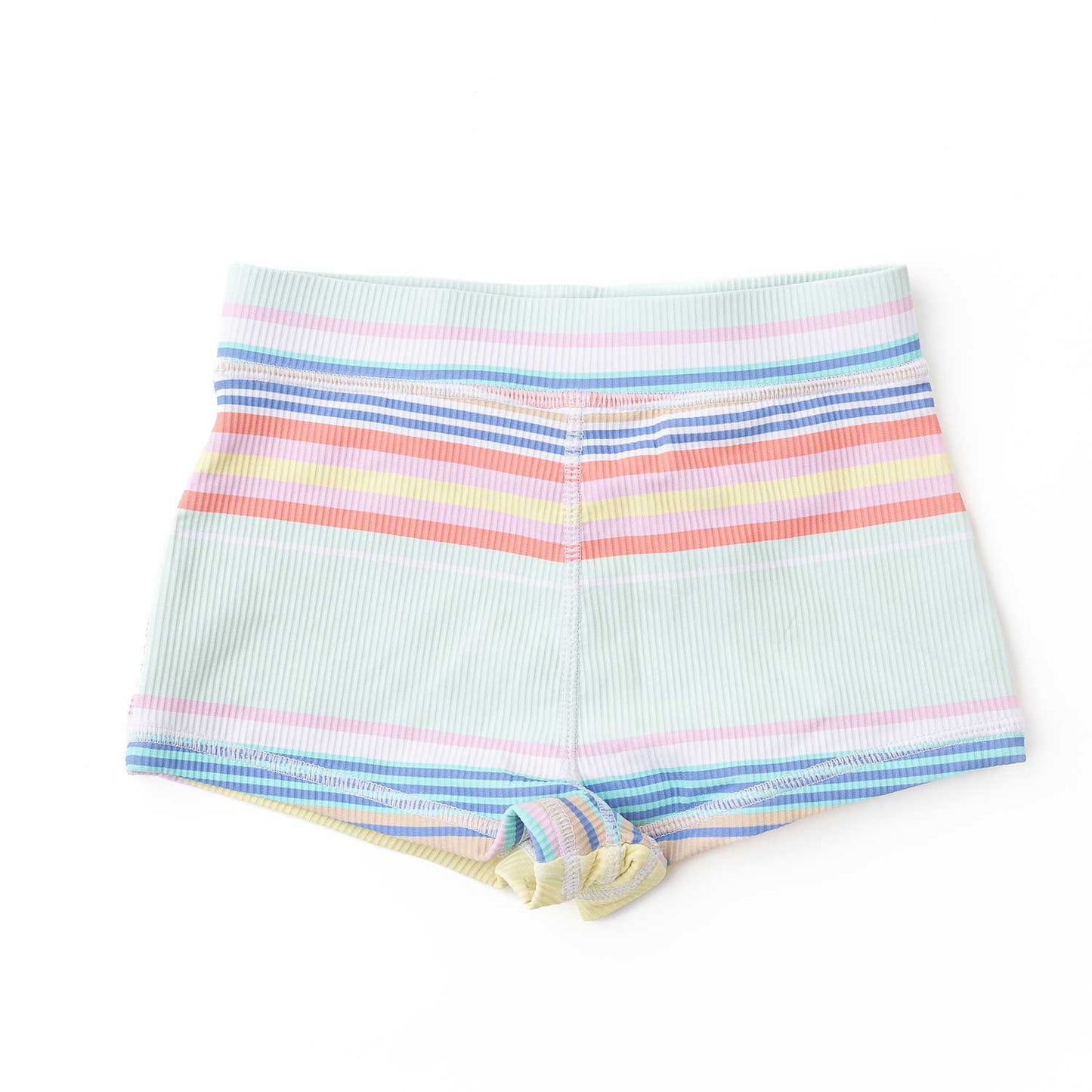 Surfer stripe ribbed shorts