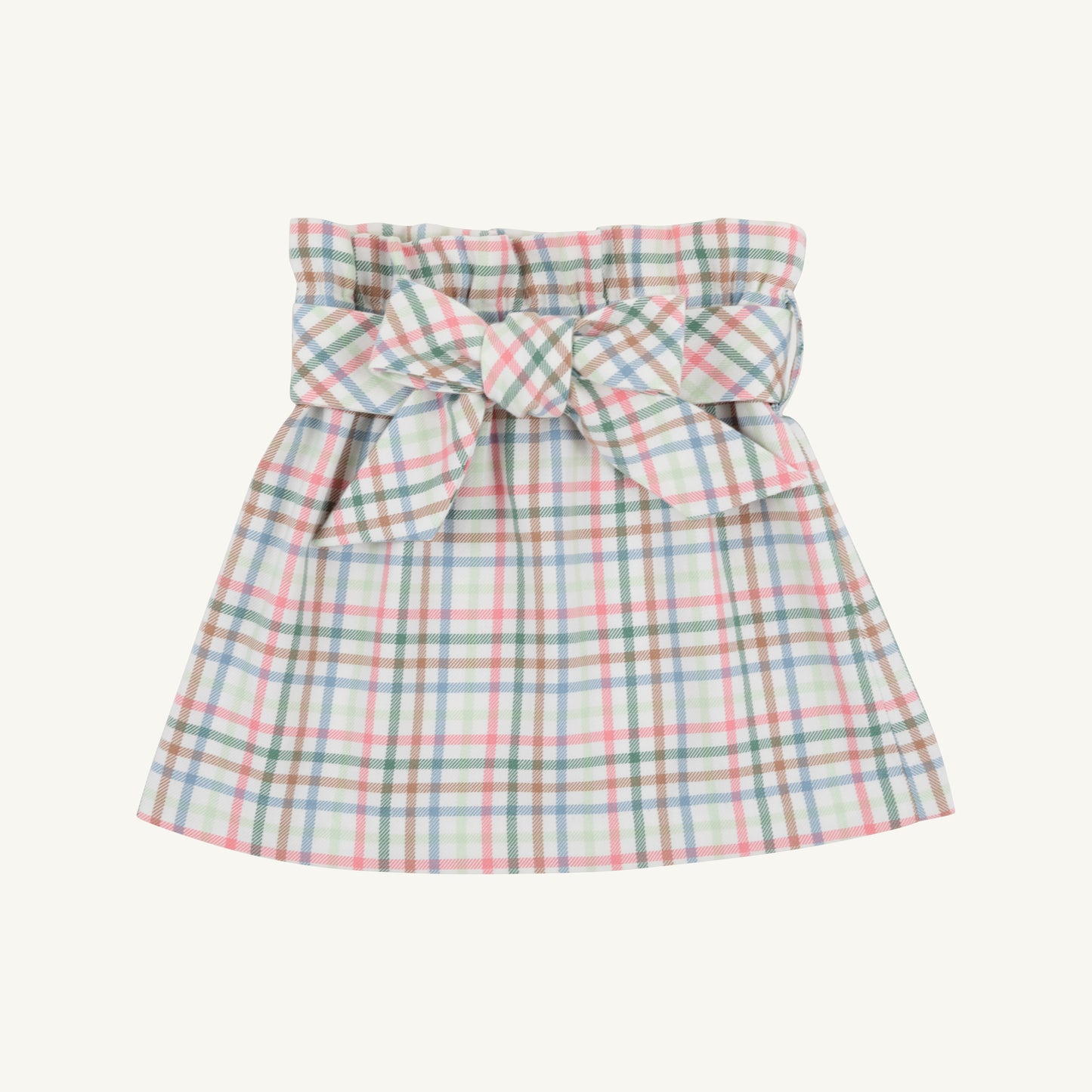 Beasley bow skirt - manalapan plaid