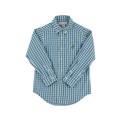 Dean's list dress shirt - barnsley blue gingham