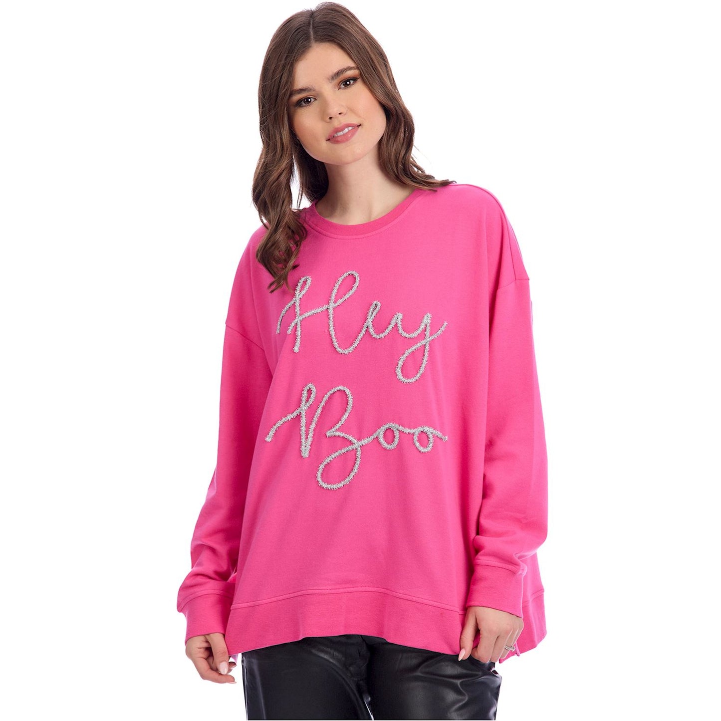 Halloween sparkle sweatshirt - pink