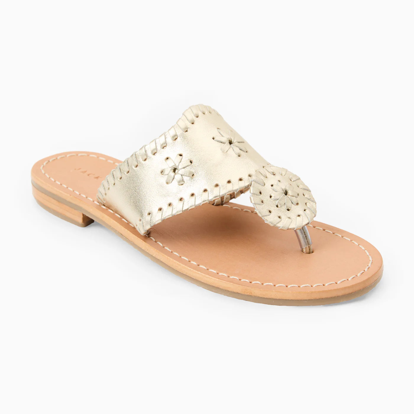 Jacks flat sandal - platinum