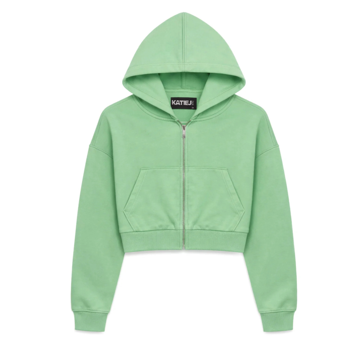 Tristan zip sweater - matcha green