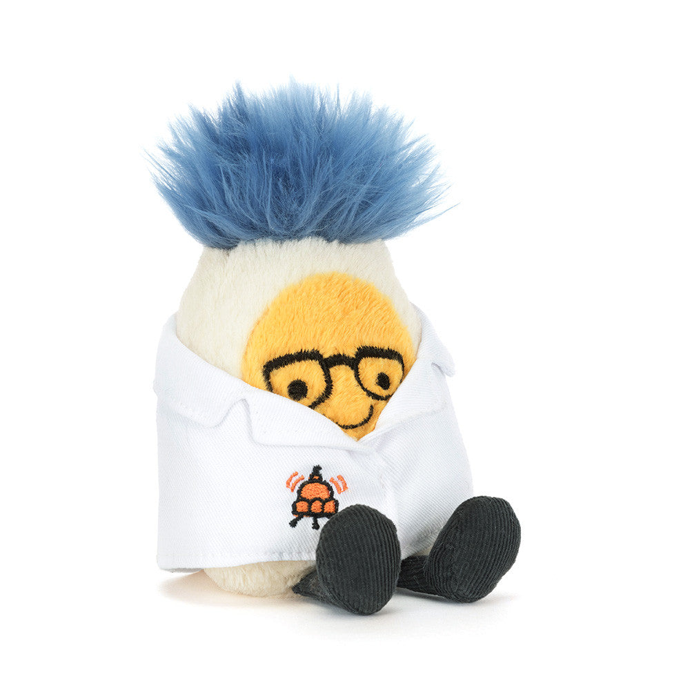 Amuseables boiled egg scientist outfit