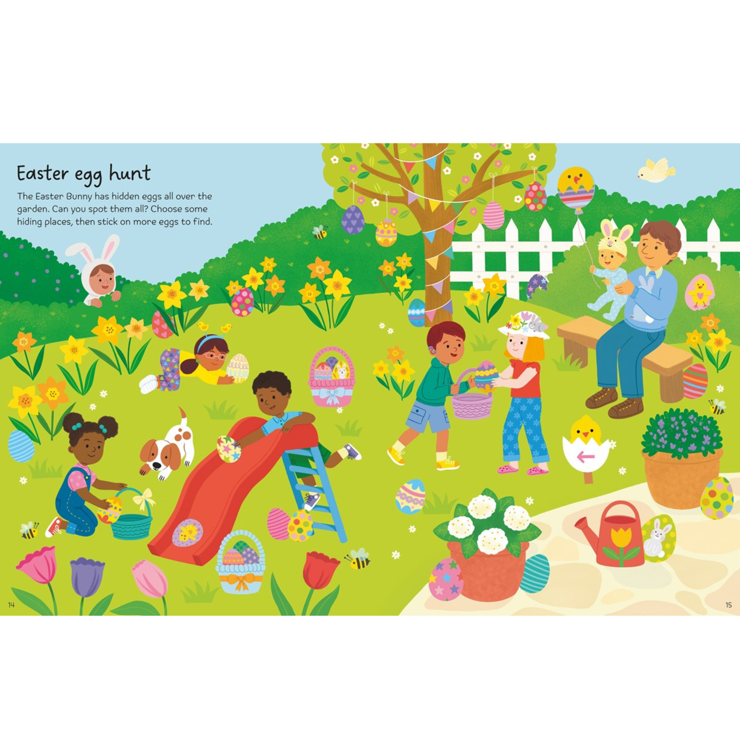 First sticker book - Easter