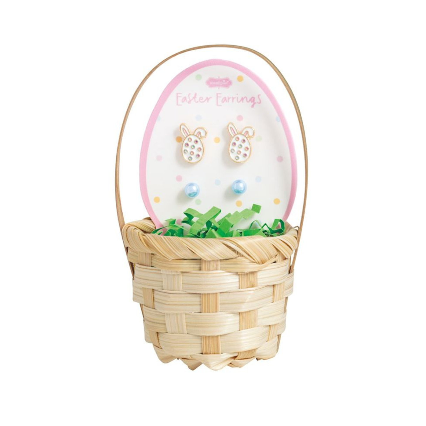 Egg Easter stud earring basket set