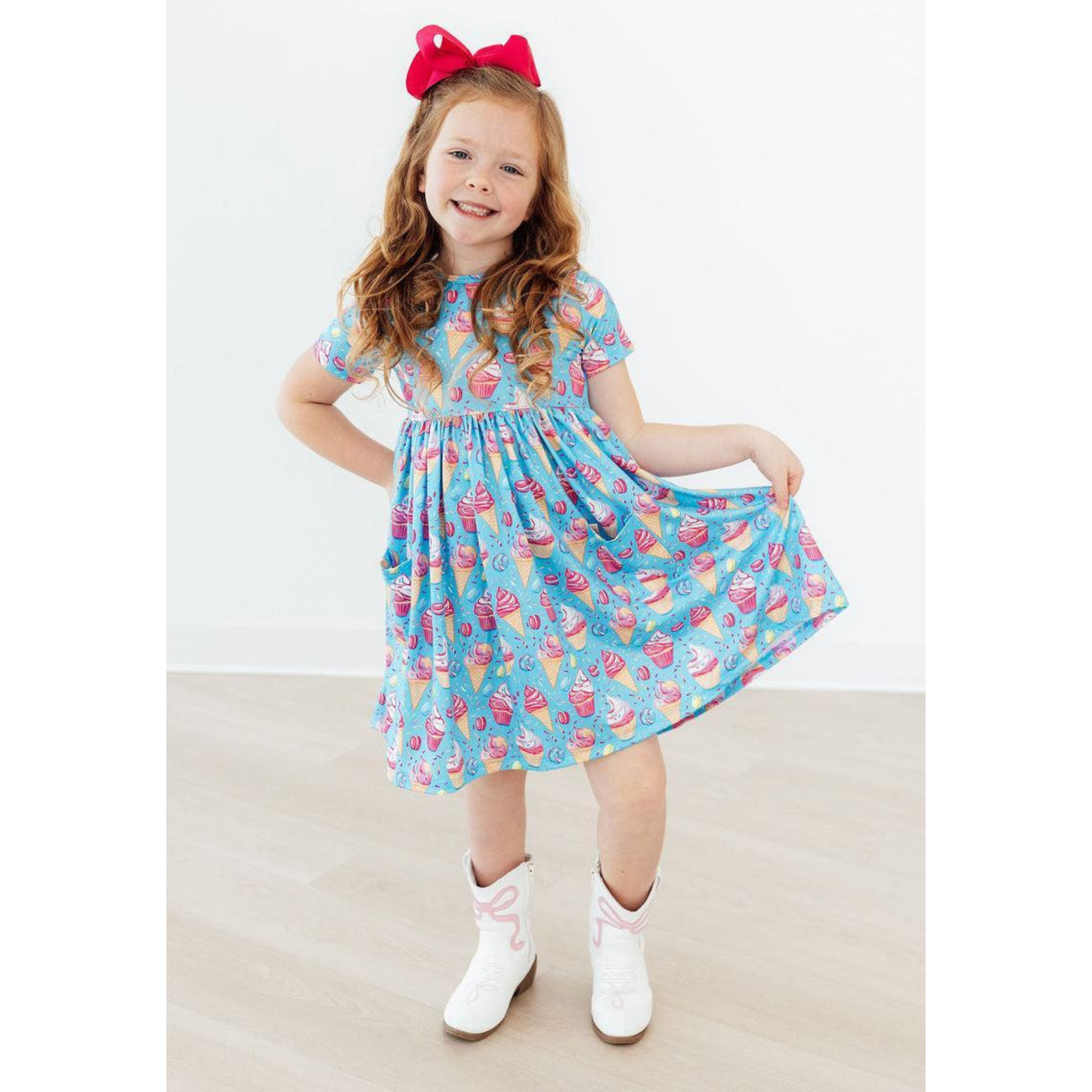 Delightful desserts s/s pocket twirl dress