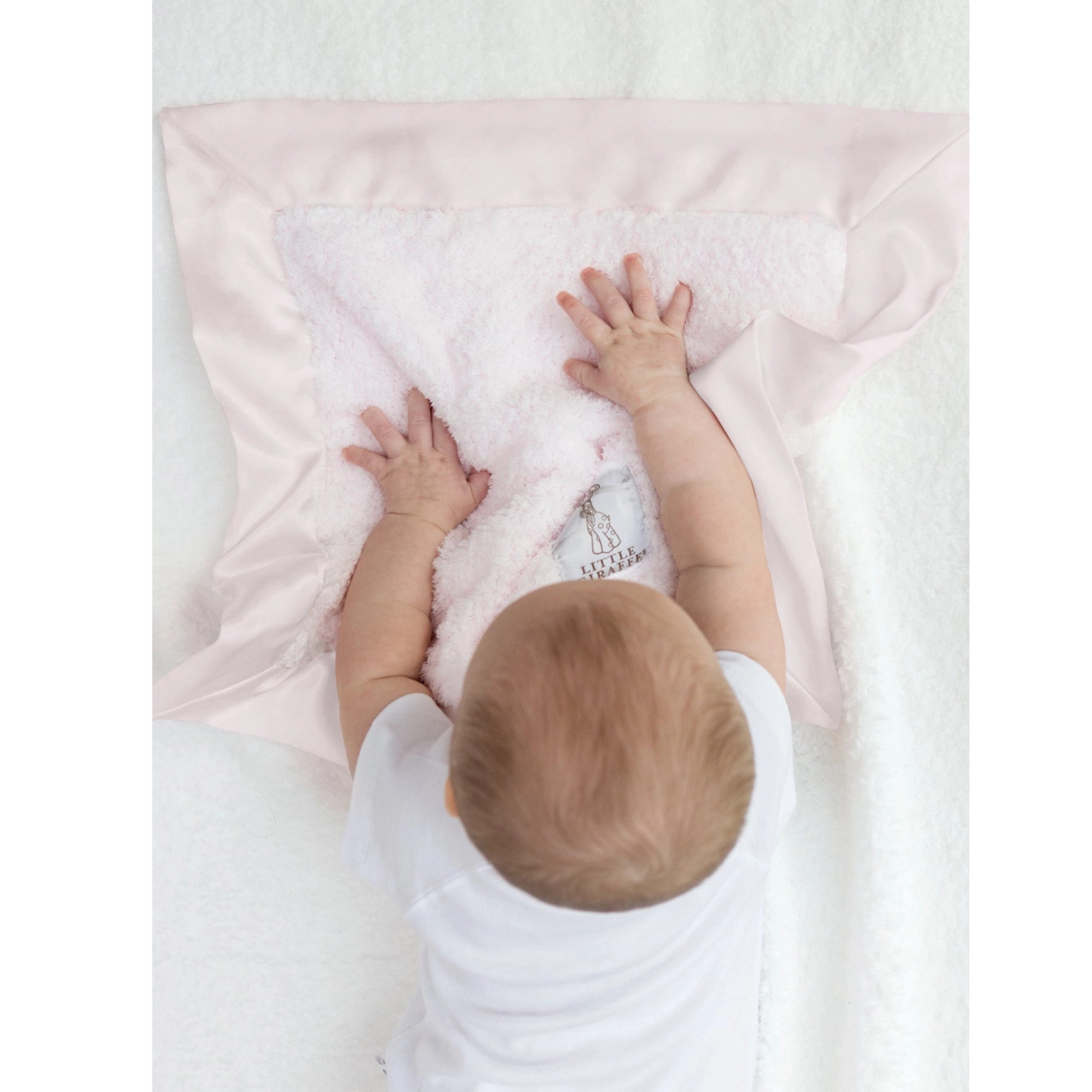 Chenille blanky - pink